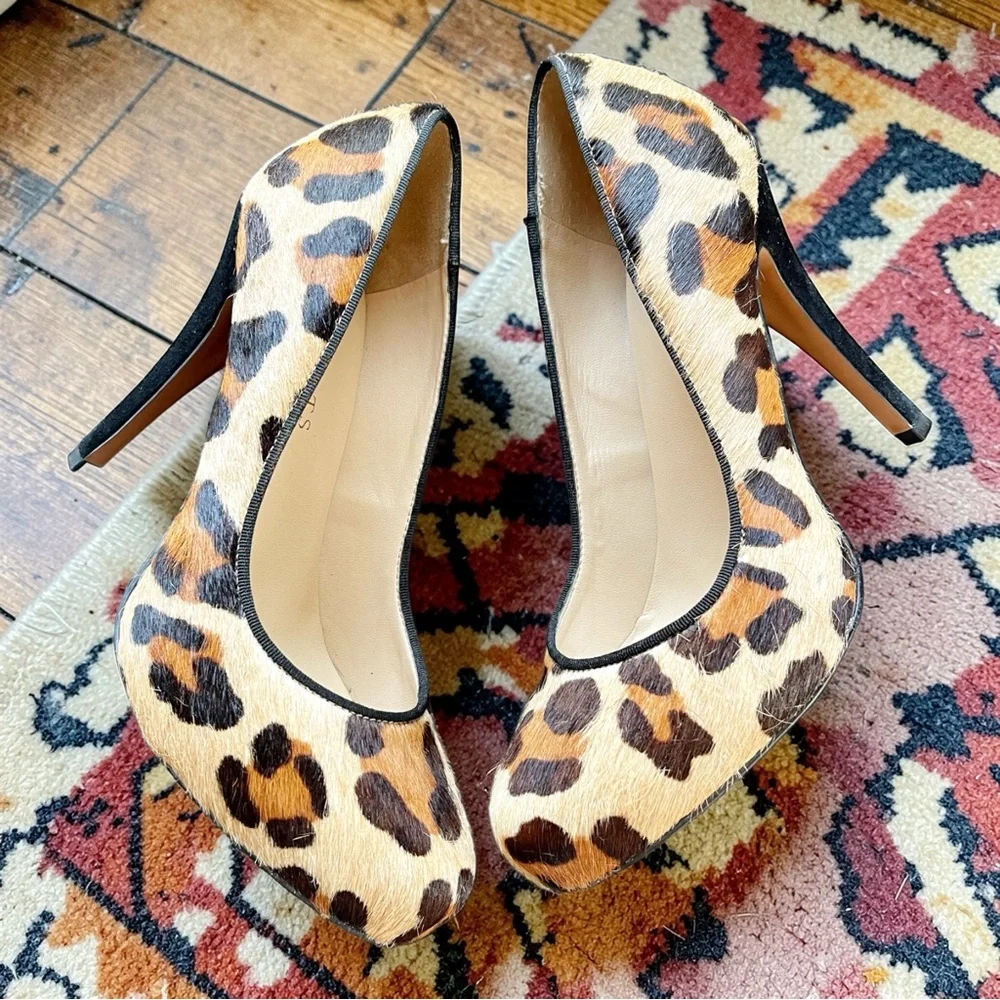 Vintage Y2K Leopard Print High Heels